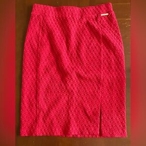 Michael Kors Cherry Red Pencil Skirt
